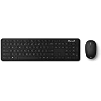 Microsoft QHG-00023- Paquete de Teclado en Portugues y ratón (Bluetooth)- Color Negro